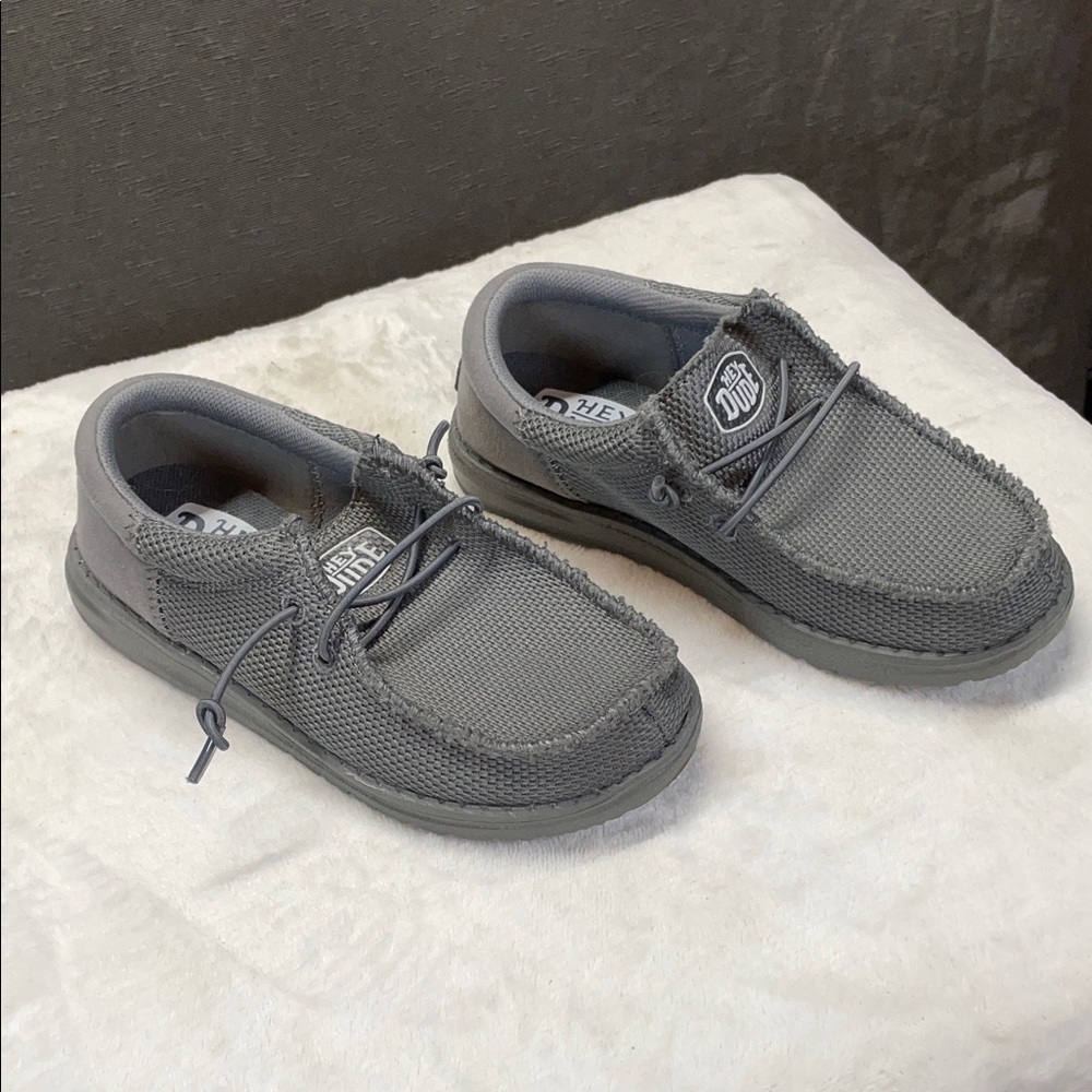 Hey Dude Kids Charcoal Moccasins
